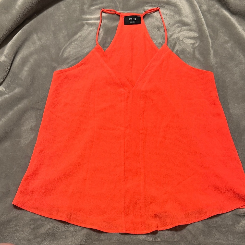 Vici Vibrant Orange Camisole Top
